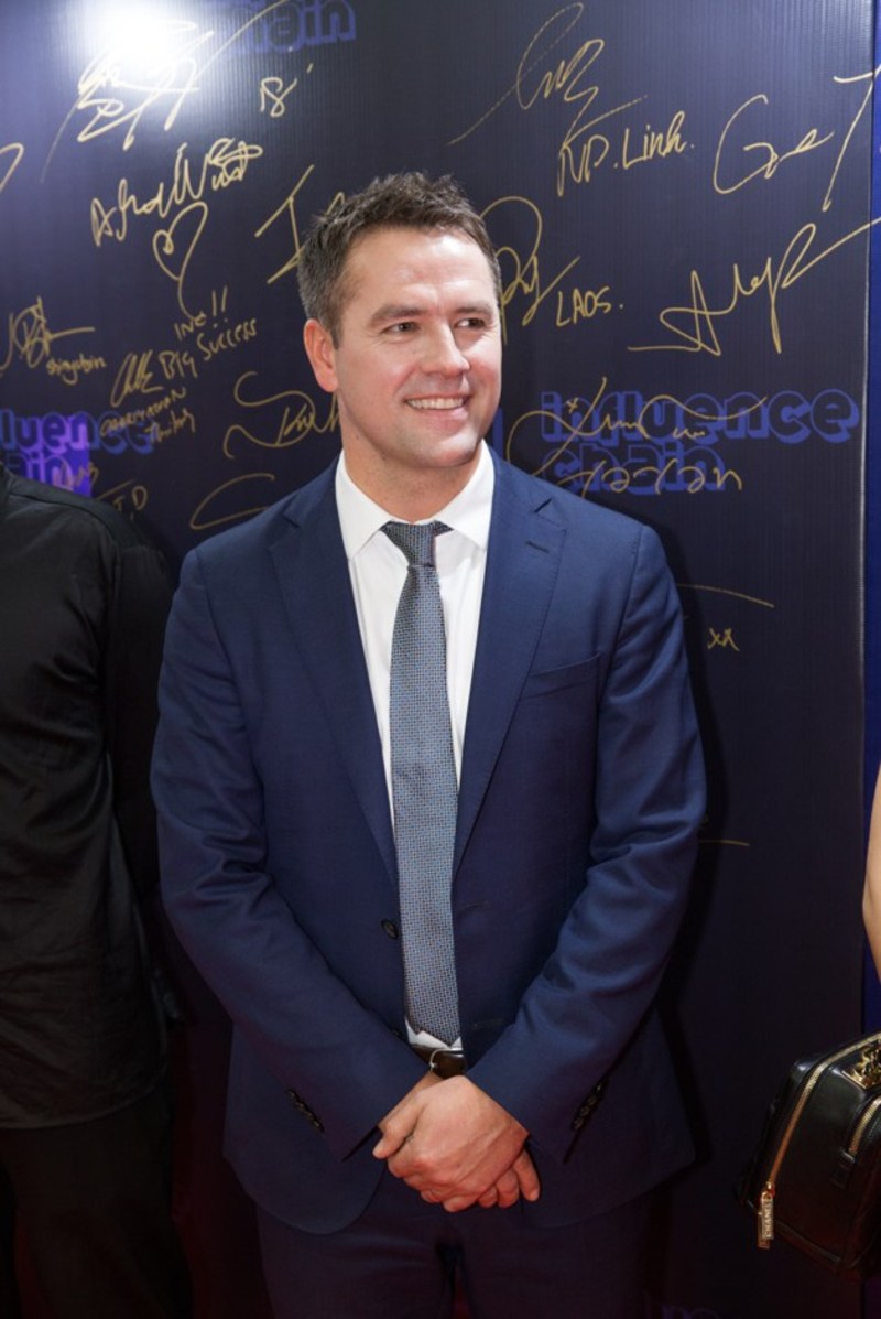 Michael Owen, the legend of the England national team and European football appeared on the Influence Chain grand opening red carpet. (PRNewsfoto/Influence Chain)