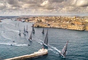 Photos taken in Valletta's Grand Harbour, Malta, during the 2017 Rolex Middle Sea Race