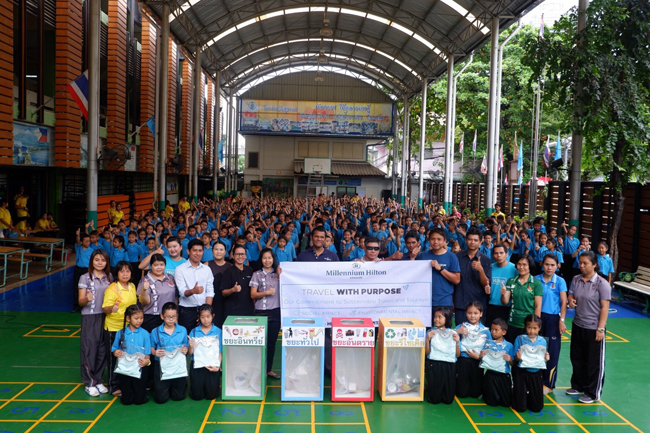 Wat Thongplaeng School, Wat Suwan School, and Wat Thong Thammachart School Credit: Hilton Hotels & Resorts